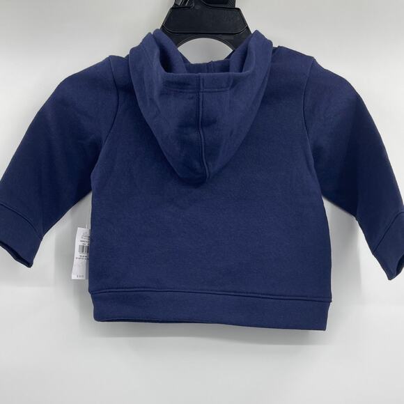 Old Navy Unisex The Child Hooded Sweatshirt Blue Fleece Size 18 - 24 Months NEW - Picture 3 of 7